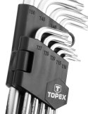 Klucze Torx T10-T50, zestaw 9 szt. TOPEX