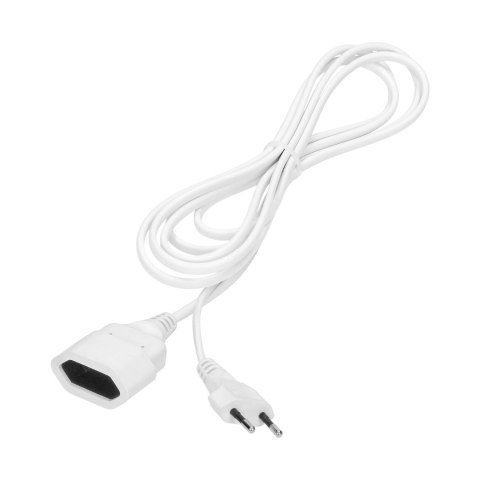 Przedłużacz domowy jednogniazdowy płaski, 1x2P, 1,5m,kabel PVC H03VV-F 2x0,75mm?, 230VAC Orno