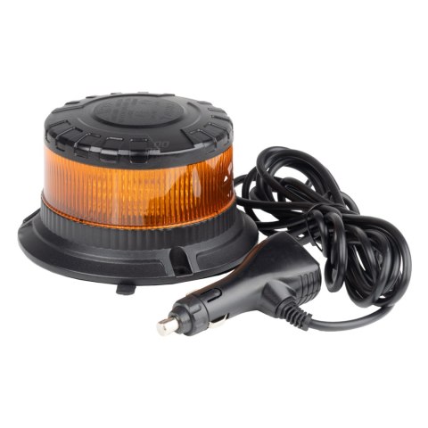 Lampa ostrzegawcza błyskowa kogut led w28m 12v 24v amio-04105 AMiO