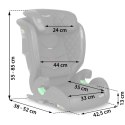 Fotelik samochodowy Nukido Louis czarny 15-36 kg ISOFIX Nukido