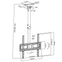 Uchwyt sufitowy do telewizora Maclean, VESA 400x400, 32"-50", odległość od sufitu 717-1017mm, max 35kg, MC-943 Maclean