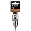 Końcówka Torx na nasadce 1/2", T25 x 55 mm NEO TOOLS