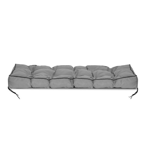 Poduszka ogrodowa z wysokim bokiem i lamówką szara 120x40cm AIO Poduszka ogrodowa z wysokim bokiem i lamówką szara 120x40cm AIO