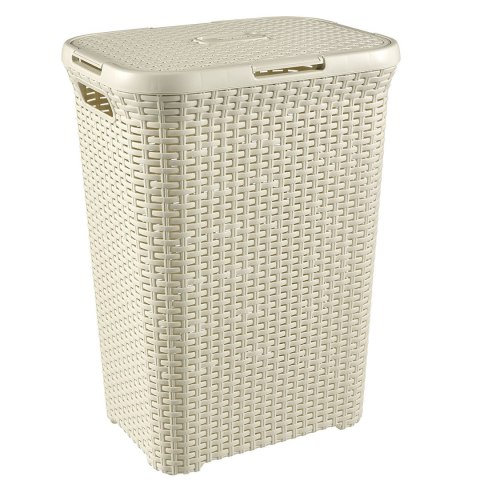 Kosz na bieliznę Curver Natural Style 60L kremowy Curver