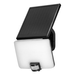 SOLIS LED 10W, naświetlacz solarny z czujnikiem ruchu PIR, 1200lm, IP54, 4000K, 3000 mAh, czarny Orno