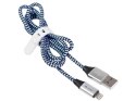 Kabel TRACER USB 2.0 iPhone AM - lightning 1,0m czarno-niebieski TRACER