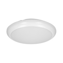 LAPIS LED 12W, plafon oświetleniowy z mikrofalowym czujnikiem ruchu, 800lm, IP65, 4000K, IK10, poliwęglan mleczny, biały Orno