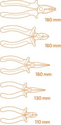 Szczypce, zestaw 5 szt., wkładka NEO TOOLS