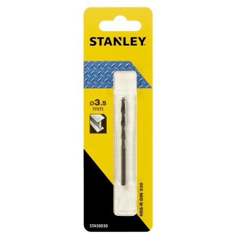 Wiertło do metalu hss-r din 338 fi=3.5 mm Stanley