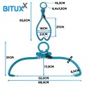 Chwytak do drewna 450mm 680kg samozaciskowe kleszcze do pni Bituxx BITUXX®