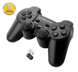 EGG108K Gamepad bezprzewodowy PC/PS3 USB Gladiator czarny Esperanza