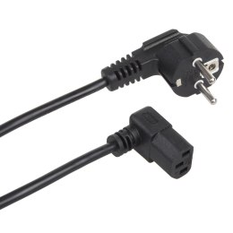 Kabel zasilający Maclean, kątowy, 3 pin, wtyk EU, 3m, MCTV-854 Maclean