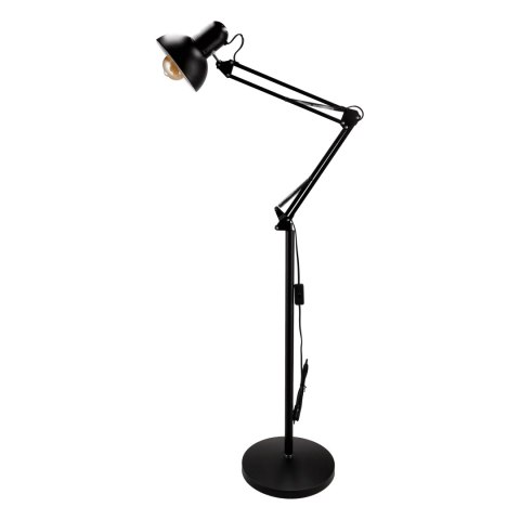 LUWES lampa podłogowa, 185 cm, E27, max. 18W, czarna Orno