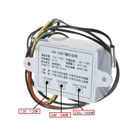 Termostat 230V XH-W3001 EUROKOMP Termostat 230V XH-W3001 EUROKOMP