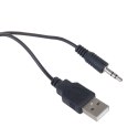 Głośniki komputerowe 6w usb minijack black audiocore ac835 led audiocore