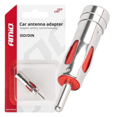 Adapter antenowy redukcja wtyk iso din prosty amio-03965 AMiO