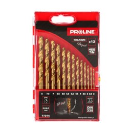 Wiertła do metalu hsstin din338 szlif.13szt(2-8mm)proline Pro