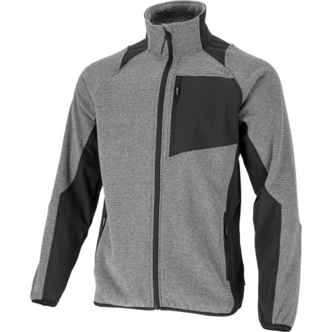 Bluza tech-fleece szaro-czarna, "2xl", ce, lahti Pro