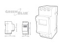 GB104 Włącznik czasowy - timer cyfrowy na szynę DIN GreenBlue GreenBlue