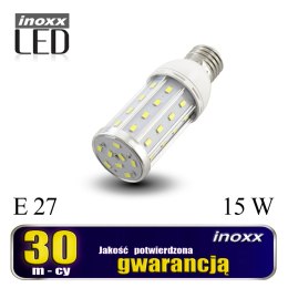 Żarówka e27 led corn 15w metalowa 6000k zimna NVOX