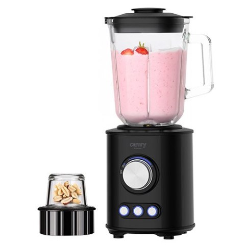 Blender kielichowy - tytanowe ostrza - szklany dzbanek 1,5l Camry Blender kielichowy - tytanowe ostrza - szklany dzbanek 1,5l Camry