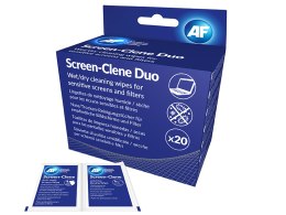 Chusteczki czyszczące AF SCREEN CLENE DUO DRY & WET 20pairs AF