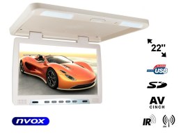 Monitor podwieszany podsufitowy LCD 22cali cale LED USB SD IR FM... (NVOX RF2289U BE) NVOX