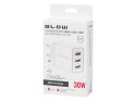 76-027# Ładowarka sieciowa gniazdo usbx2 + usb qc 30w Blow