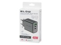 76-025# Ładowarka sieciowa gniazdo usb + usb-cx2 qc+pd 40w Blow