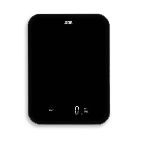 Waga kuchenna ładowana przez USB, do 15 kg, 17 x 23 cm, czarna ADE Waga kuchenna ładowana przez USB, do 15 kg, 17 x 23 cm, czarna ADE