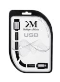 KM0333 Kabel USB-micro USB gniazdo-wtyk 0.2m OTG Kruger&Matz Kruger&Matz