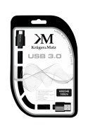 KM0348 Kabel USB wtyk 3.0V - wtyk typu C 5G 1.0 Kruger&Matz Kruger&Matz