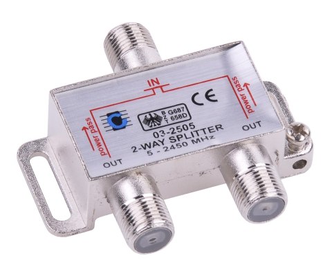 Splitter 2way 5-2450MHz Cabletech