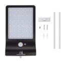 Solarna lampa LED z czujnikiem ruchu Maclean Energy IP65, 4W, 450lm, 6000K zimna biała, Li-ion 2000 mAh, 5,5V DC MCE444 Maclean