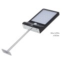 Solarna lampa LED z czujnikiem ruchu Maclean Energy IP65, 4W, 450lm, 6000K zimna biała, Li-ion 2000 mAh, 5,5V DC MCE444 Maclean