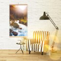 Grzejnik na podczerwień - giętki panel grzewczy 430W TRIO wzór 10 rzeka, wymiary 100x57cm z regulatorem TRIO