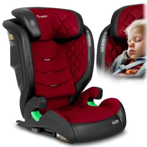 Fotelik samochodowy Nukido Louis czarno-czerwony 15-36 kg ISOFIX Nukido