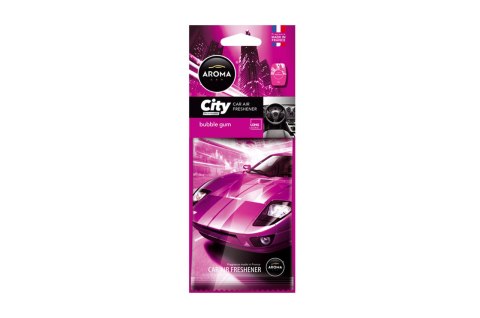 Odświeżacz powietrza aroma car city card bubble gum AROMA CAR