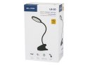 44-165# Lampka biurkowa led lb-20 z klipsem czarna Blow