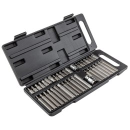 Końcówki wkrętakowe Spline, Torx, sześciokątne, zestaw 40 szt. Top Tools