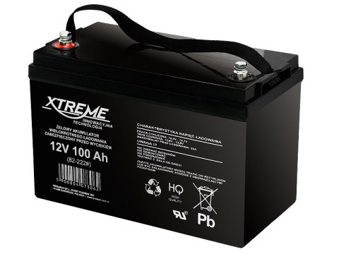 82-222# Akumulator żelowy 12v/100ah xtreme waga 29kg 215x170x330mm Blow