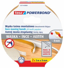 Taśma montażowa powerbond do listw led 2x 5m:9mm Tesa