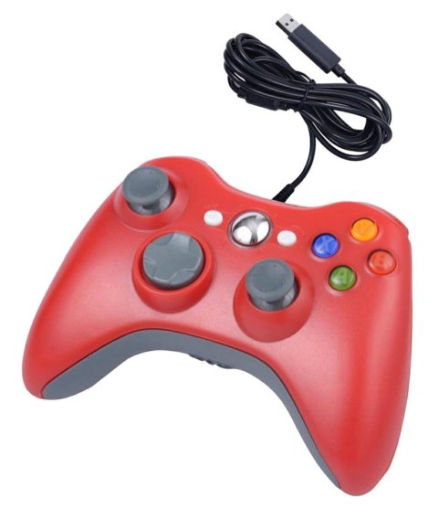 KX13C Pad do pc dual shock xbox styl red ATL