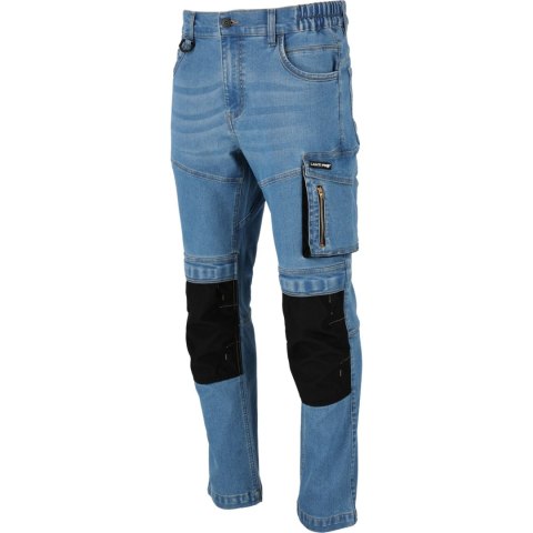 Spodnie jeansowe jasnonieb.stretch ze wzmoc.,"2xl",ce, lahti Lahti Pro