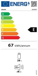 AD 8089 Chłodziarka termoelektryczna - 28 litrów ADLER