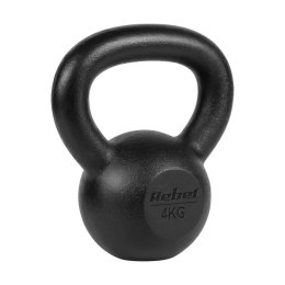 Kettlebell żeliwny 4kg, REBEL ACTIVE Rebel