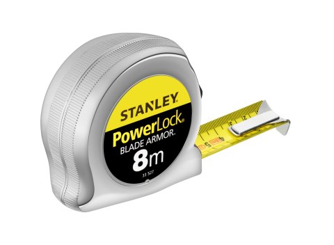 335270 Miara stalowa Powerlock B/A 8m*25mm obudowa chromowa Stanley