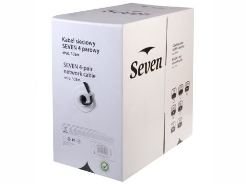 Kabel sieciowy SEVEN UTP cat.5 Solid Outodoor 4x2 305m SEVEN CONNECT LINE Kabel sieciowy SEVEN UTP cat.5 Solid Outodoor 4x2 305m SEVEN CONNECT LINE