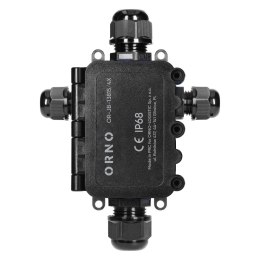 Puszka n/t HD IP68, 0,5-6,0mm? ,2 dławnice M20, 2 dławnice M16, układ X Orno