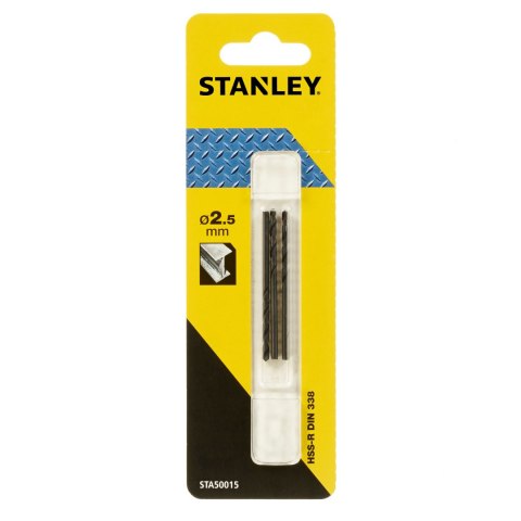 Wiertło do metalu hss-r din 338 fi=2.5 mm Stanley